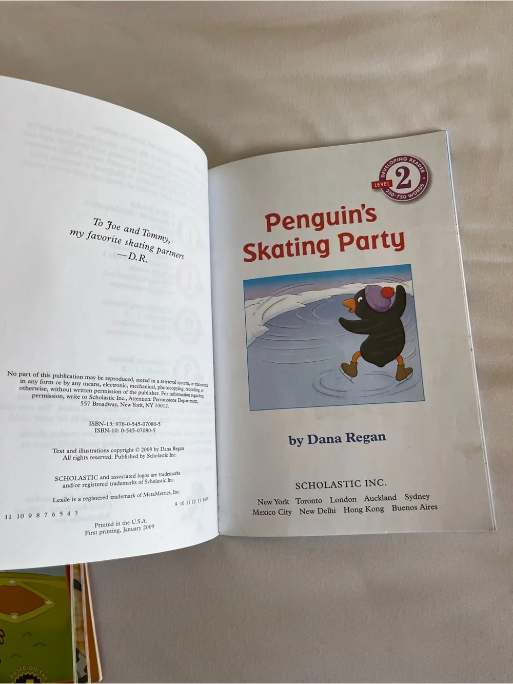 Scholastic Step into Reading Level 2 Children's Books Dolphins Penguin Skating